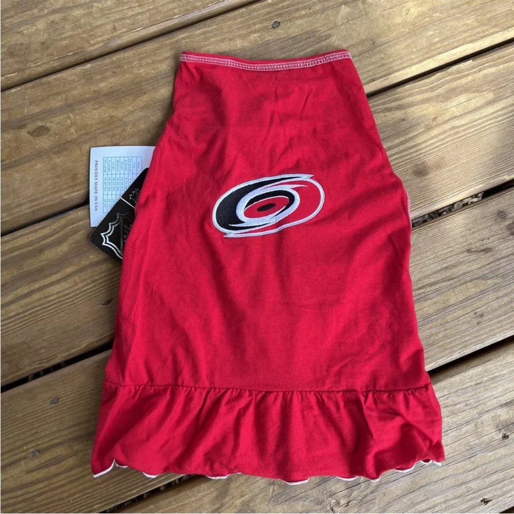 NHL Carolina Hurricanes Dog Pet Costume Dress Red Black Logo XXL All Star Dog